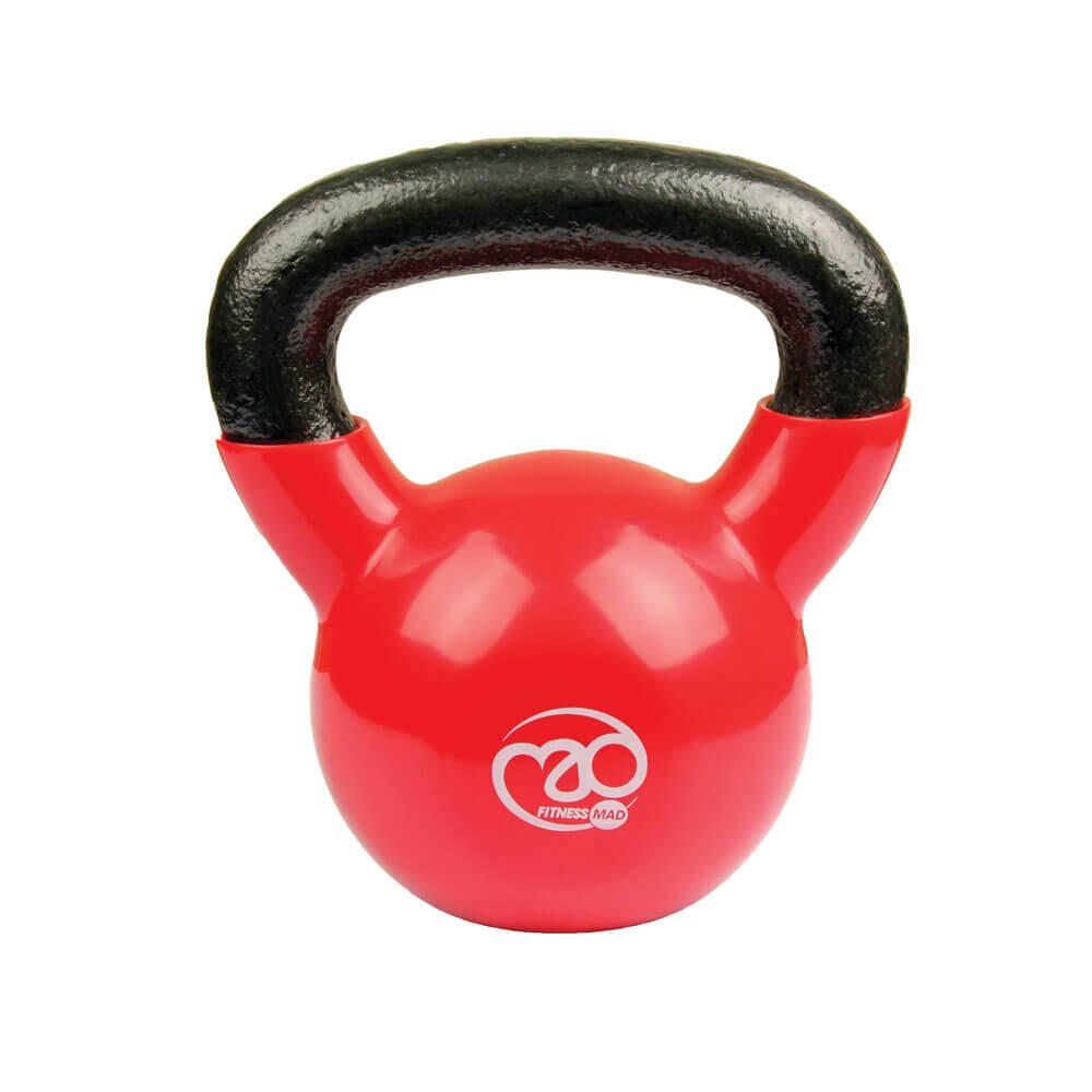 Fitness Mad 10kg Kettlebell Weight Red 2/2