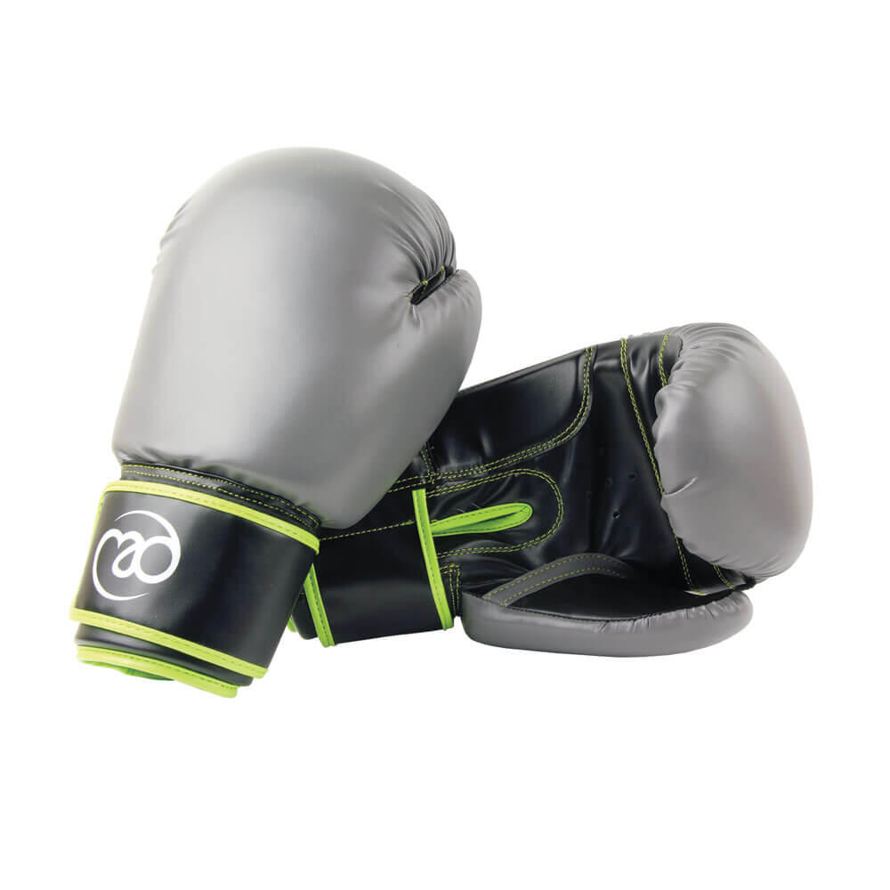 FITNESS-MAD Fitness Mad Boxing Sparring Gloves - Green/Grey