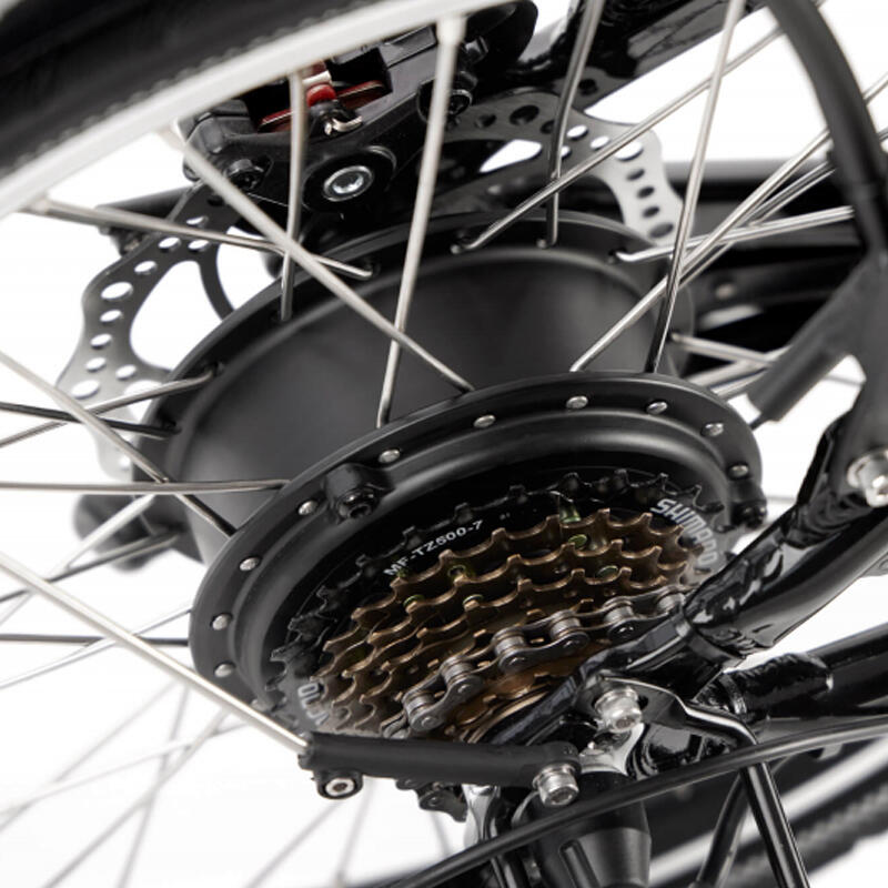 Vélo électrique pliant CycleDenis Fold 20 V-brake 7 vts, noir