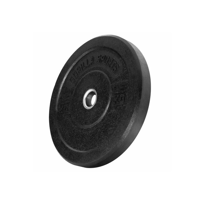 Bumper Plate - Halterschijf - 15 kg - Rubber - 50 mm