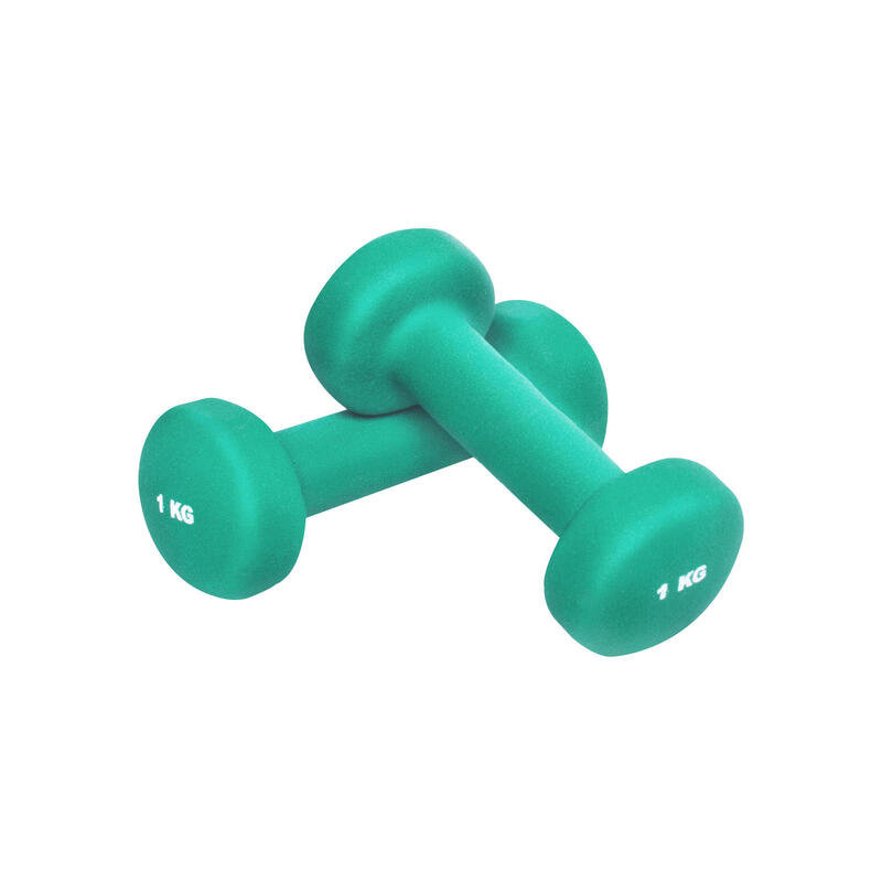 Dumbellset - Halterset - Aerobics - Vinyl - 2 kg (2 x 1 kg)