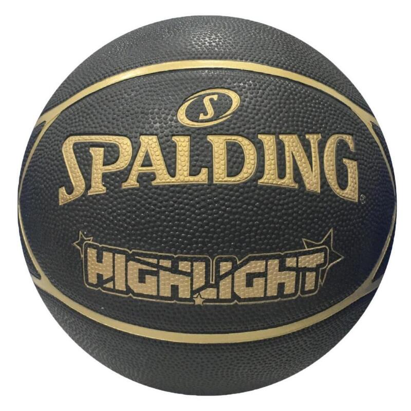 Balón de Baloncesto Spalding Highlight Black/Gold Talla 7