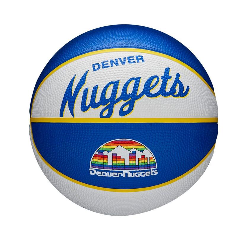 Mini Ballon de Basketball Wilson NBA Team Retro – Denver Nuggets