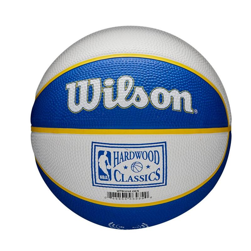 Mini bola de basquetebol Wilson Team Retro Denver Nuggets tamanho 3