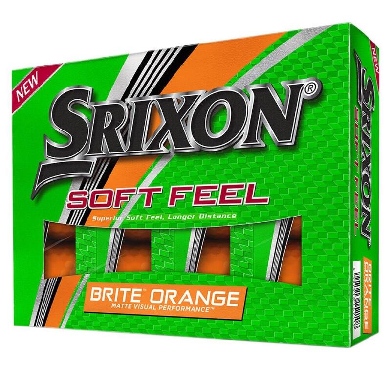 Boîte de 12 Balles de Golf Srixon Soft Feel Brite Orange