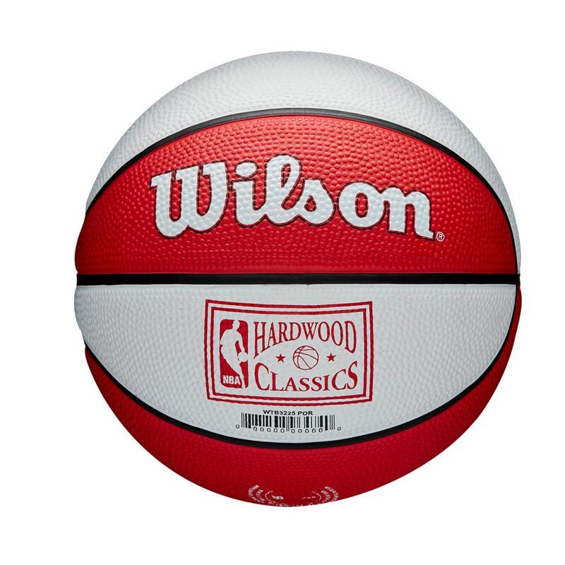 Mini bola Wilson Team Retro Portland Trail Blazers tamanho 3 de basquetebol