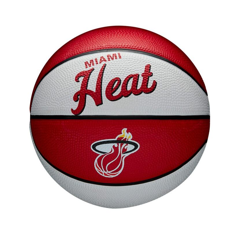 Mini Ballon de Basketball Wilson NBA Team Retro - Miami Heat