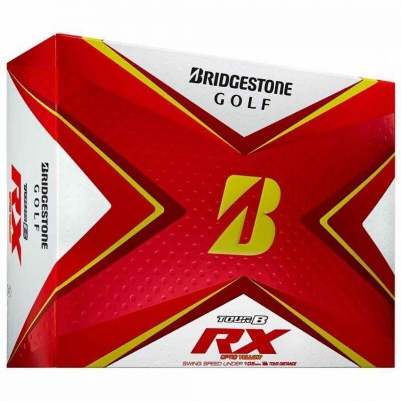 Caixa de 12 bolas de golfe amarelas Tour B RX Bridgestone