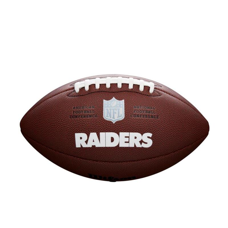 Futbol amerykański - Bal - Logo drużyny NFL Las Vegas Raiders - maat: 9