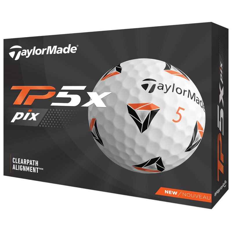 Packung mit 12 Golfbällen TaylorMade TP5 X Pix