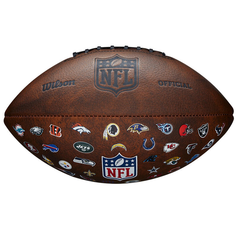 Wilson THROWBACK 32 Team Logo American Football-bal