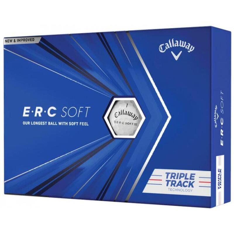 Caixa de 12 bolas de golfe ERC Soft Triple Track Callaway
