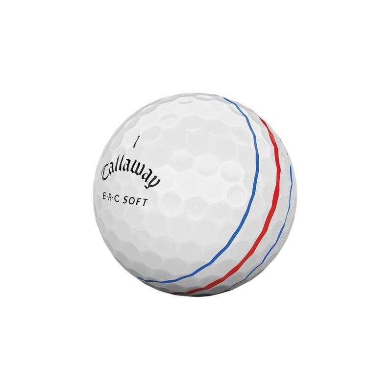 Doos met 12 Callaway ERC Soft Triple Track-golfballen