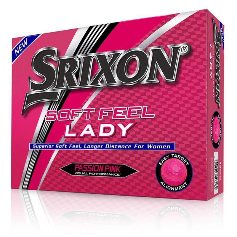 Boîte de 12 Balles de Golf Srixon Soft Feel Ladies Rose Passion