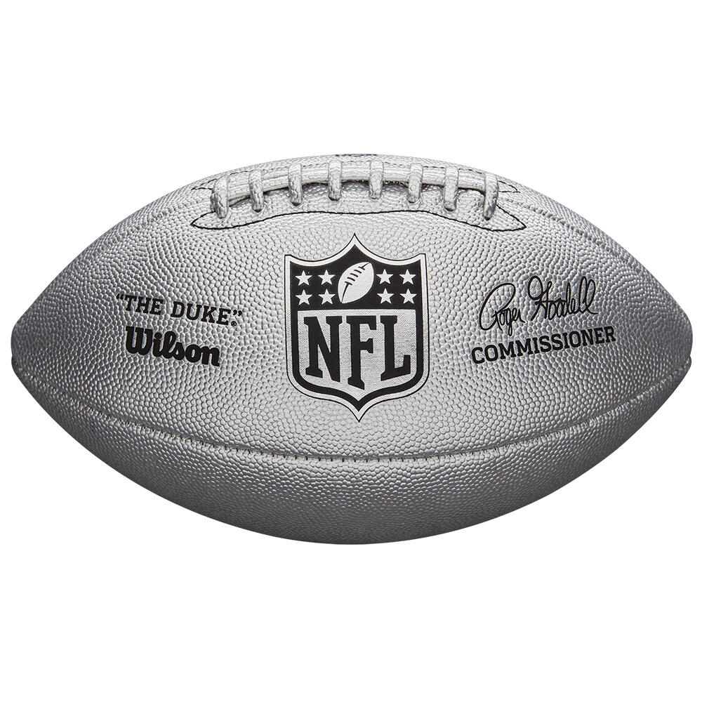 Wilson - Ballon De Football Américain Wilson Duke Silver - Ballon De Foot Américain - Gris - Official - Decathlon