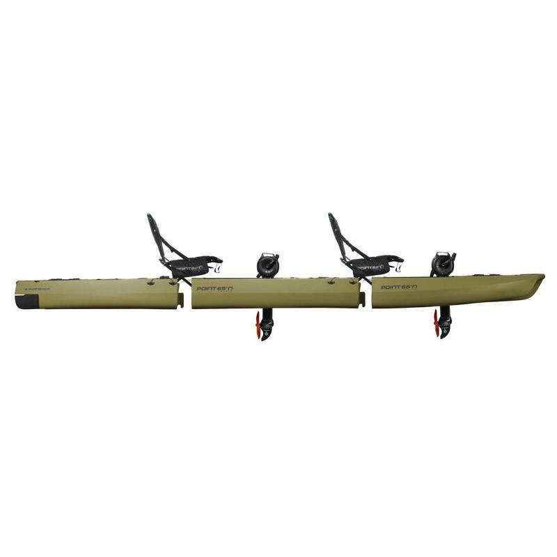 Kayak de pesca biplaza modular Point 65°N kingfisher duo