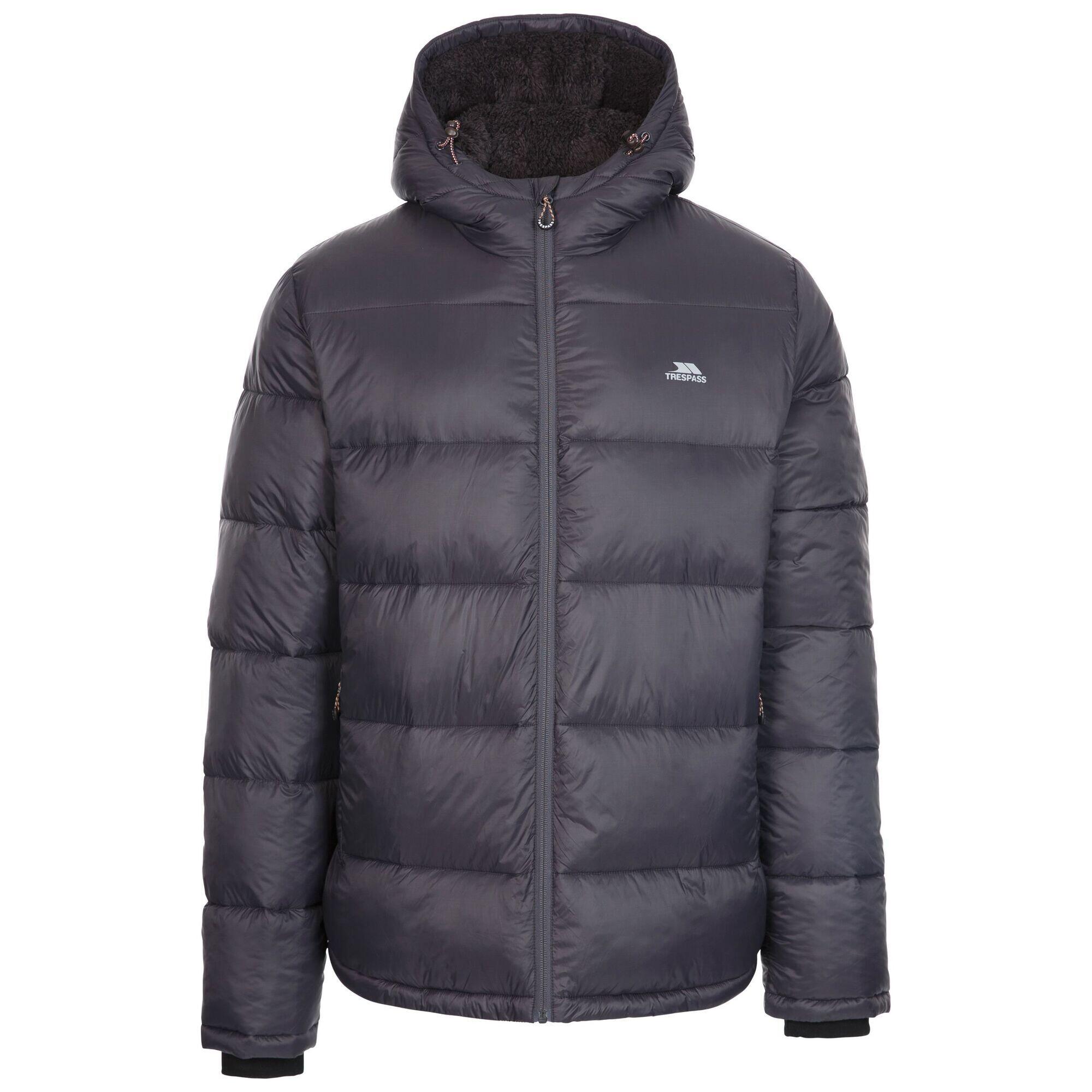 TRESPASS Mens Heyward Padded Jacket (Dark Grey)