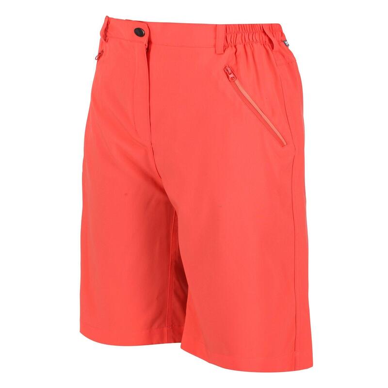 Dames/Dames Xert Stretch Shorts (Neon Peach)