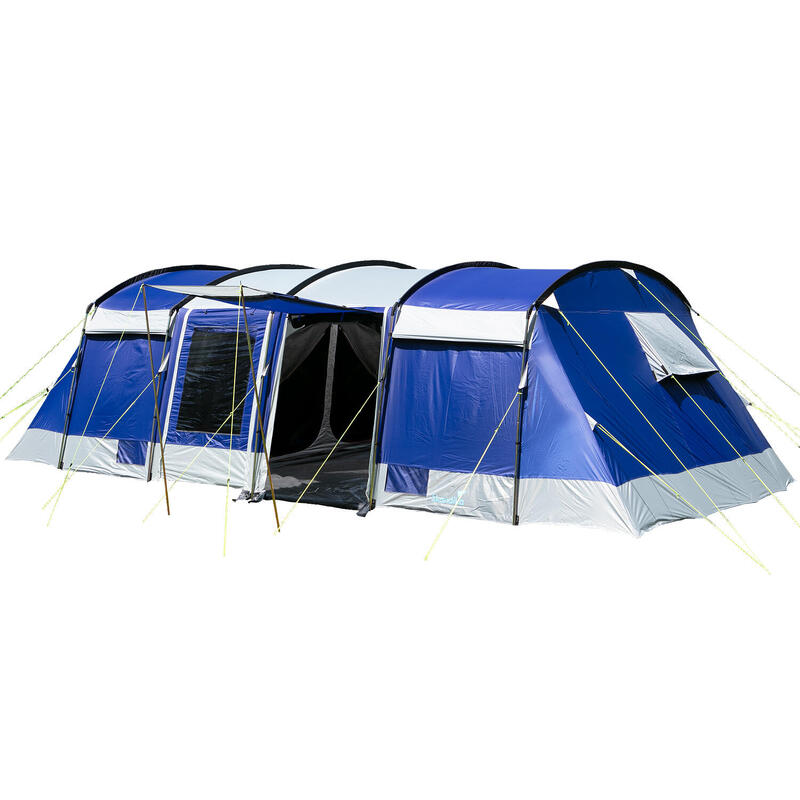 Tente tunnel familiale Montana 8 Sleeper - 8 Personnes - 3 cabines sombres
