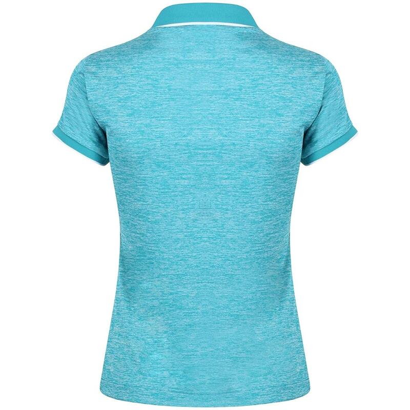 Polo manches courtes REMEX Femme (Turquoise clair)