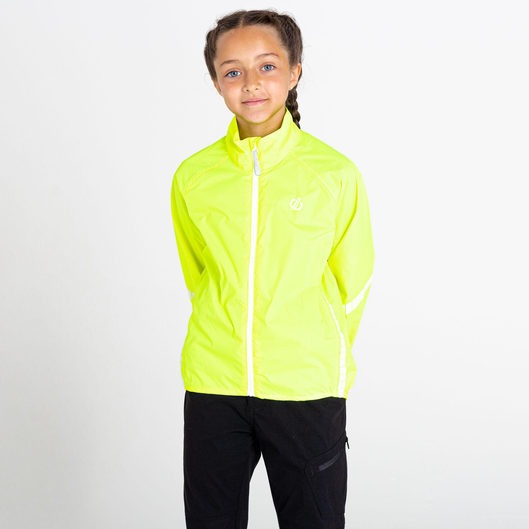 Cordial Kids' Hiking Waterproof Jacket - Neon Yellow 5/5