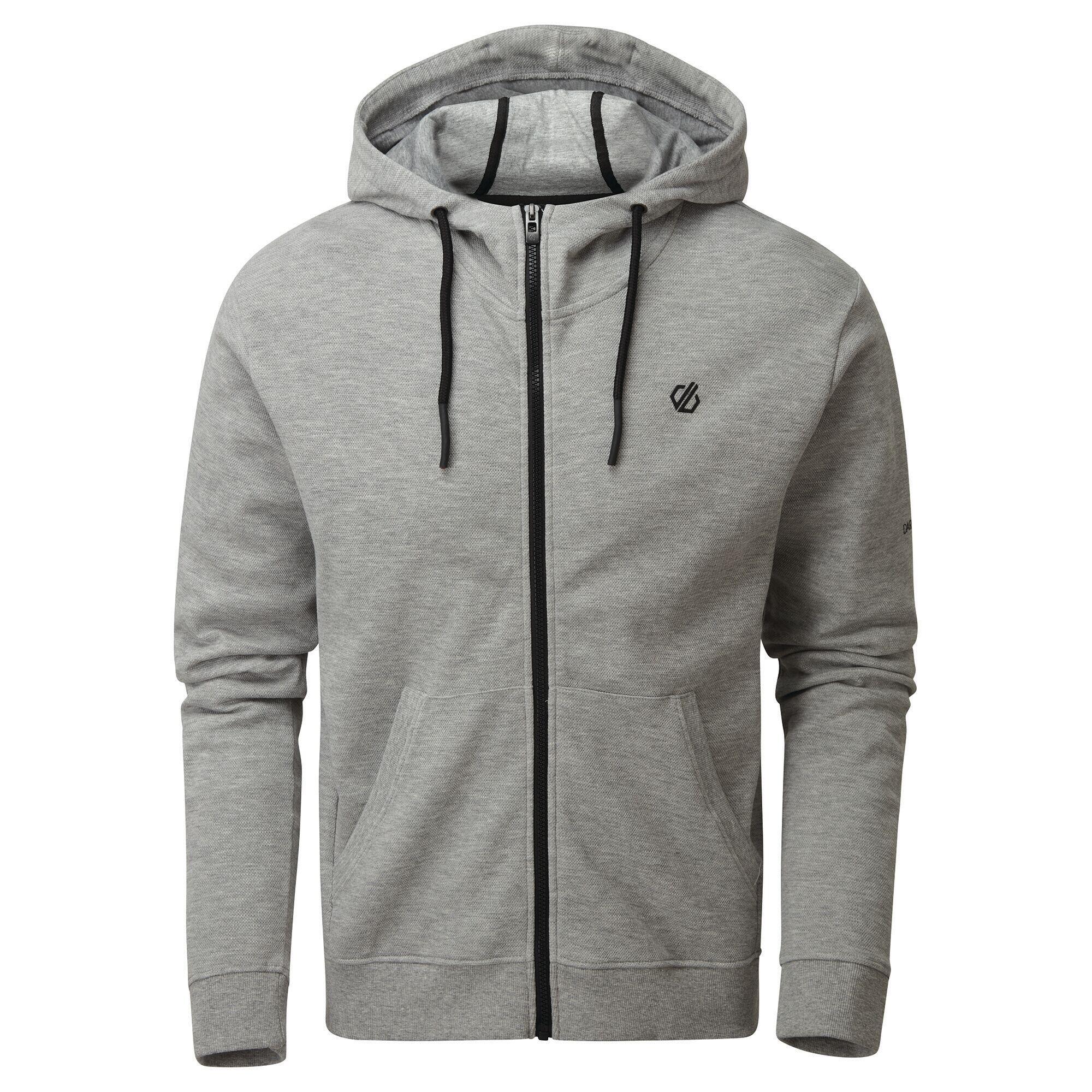 Trainingsjacke Modulus Hoodie Fitness/Gym Herren Ash Grey Atmungsaktiv DARE 2B