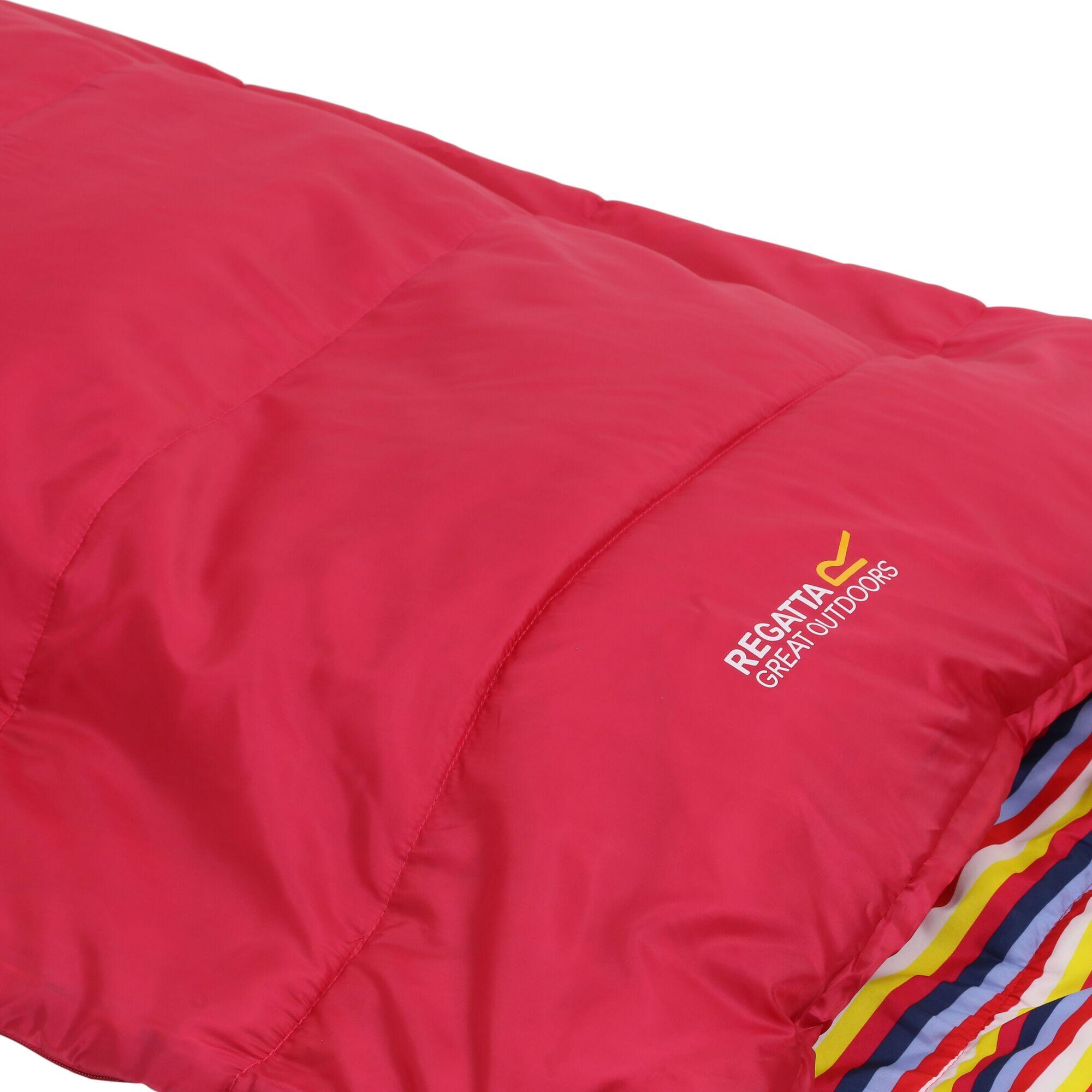 Hana 200 Polyester Mummy Sleeping Bag (Duchess Pink Stripe) 3/4