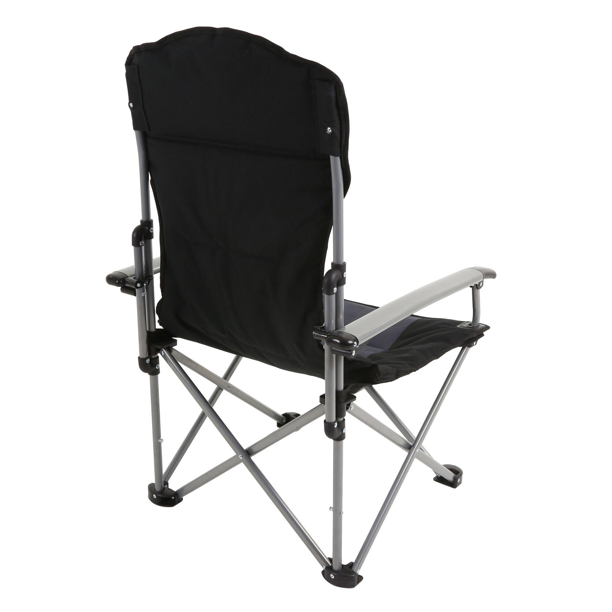 Forza Adults' Camping Chair Black Seal Grey REGATTA Decathlon