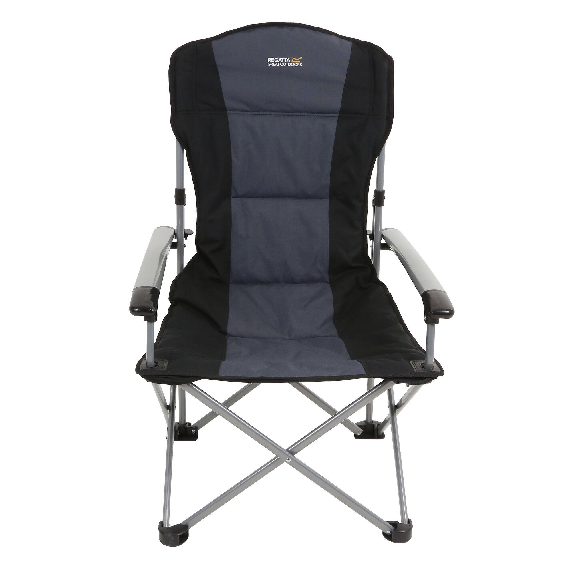 Forza Adults' Camping Chair Black Seal Grey REGATTA Decathlon