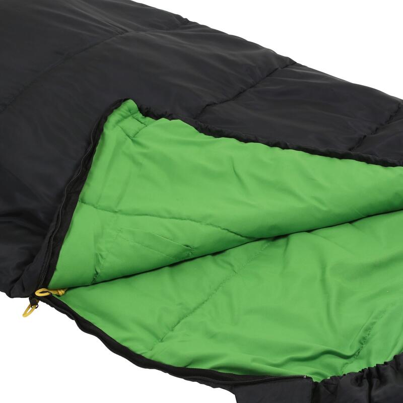 Hana 200 Camping Schlafsack mit Reißverschluss für Erwachsene - Schwarz