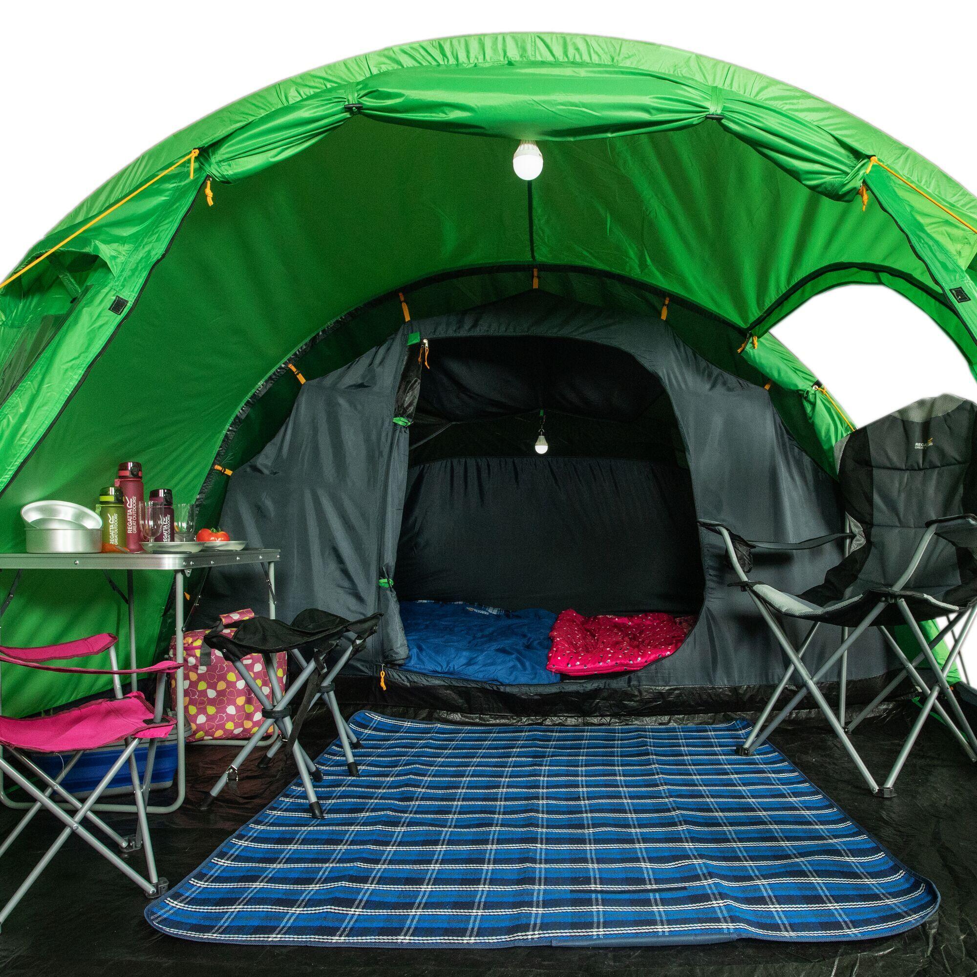 Vester 4-Man Adults' Camping Tent - Extreme Green 4/5