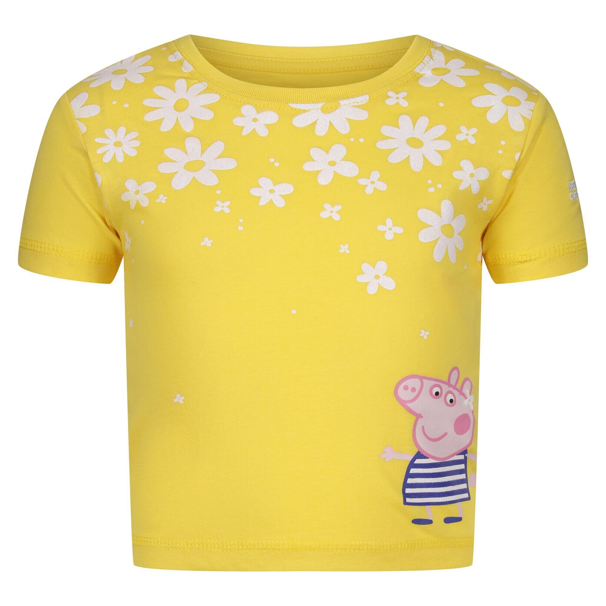 REGATTA Peppa Pig Kids Walking Short Sleeve T-Shirt - Yellow