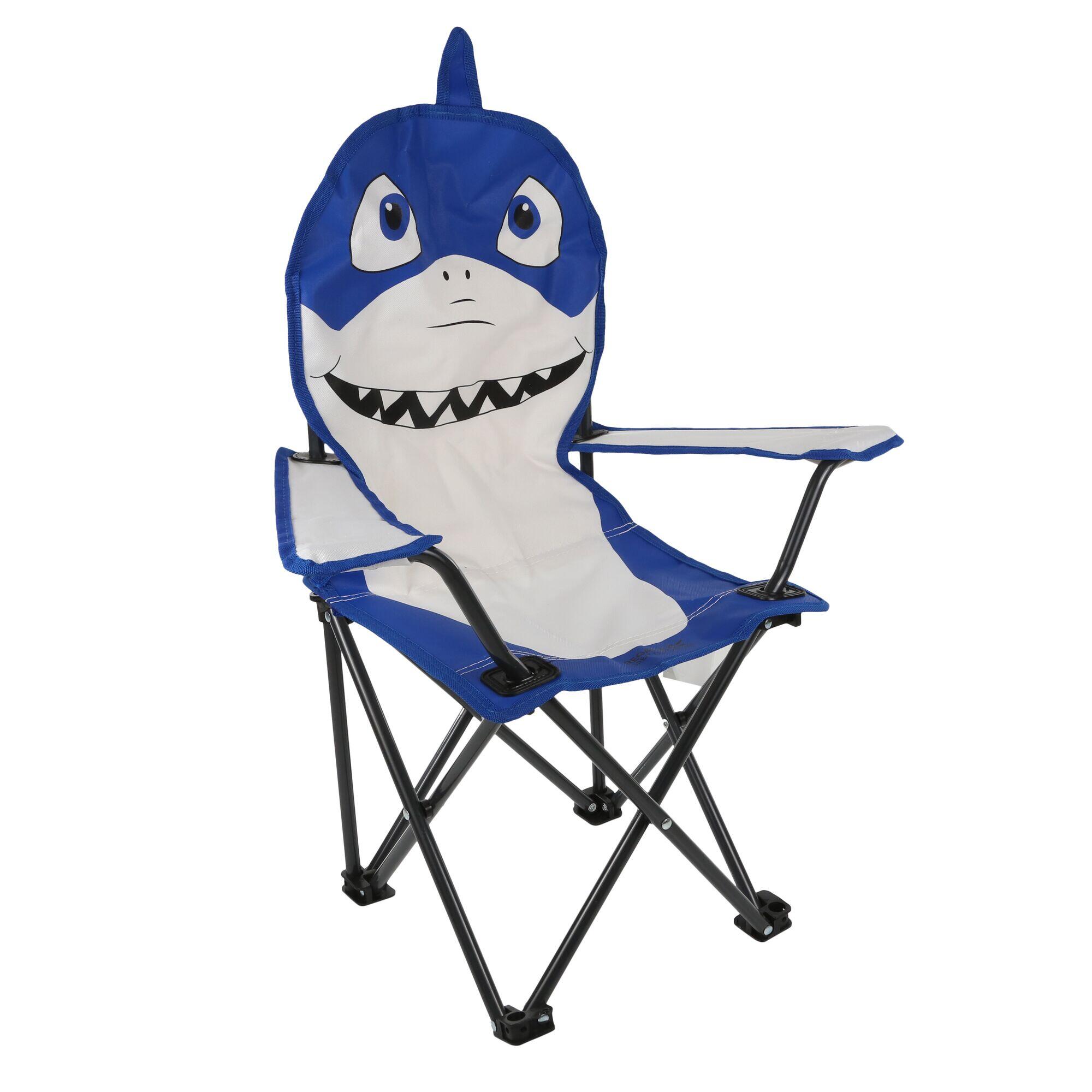 Animal Kids' Camping Chair - Shark Nautical Blue 4/5