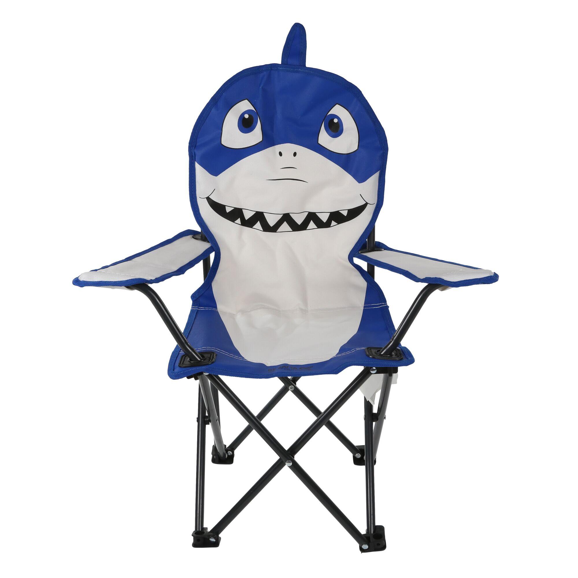 Animal Kids' Camping Chair - Shark Nautical Blue 3/5