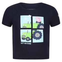 Peppa Pig T-shirt de marche à manches courtes pour enfant - Marine