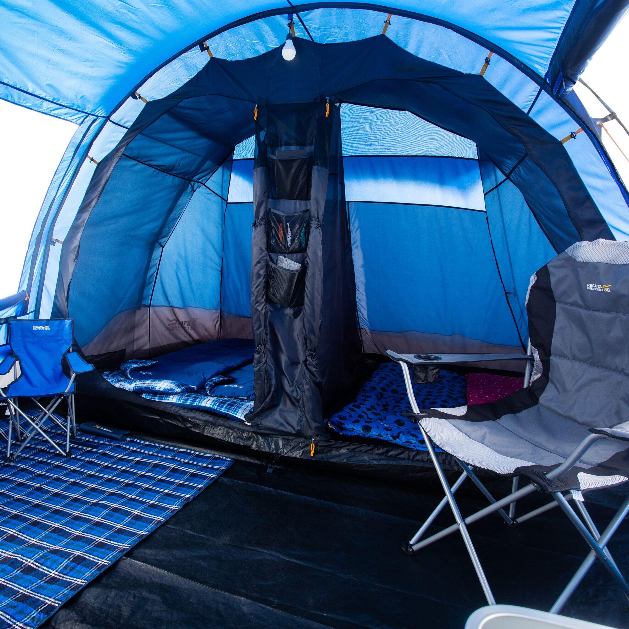 Karuna Vis-a-Vis 6-Man Adults' Camping Tent - Nautical Laser Blue 4/5