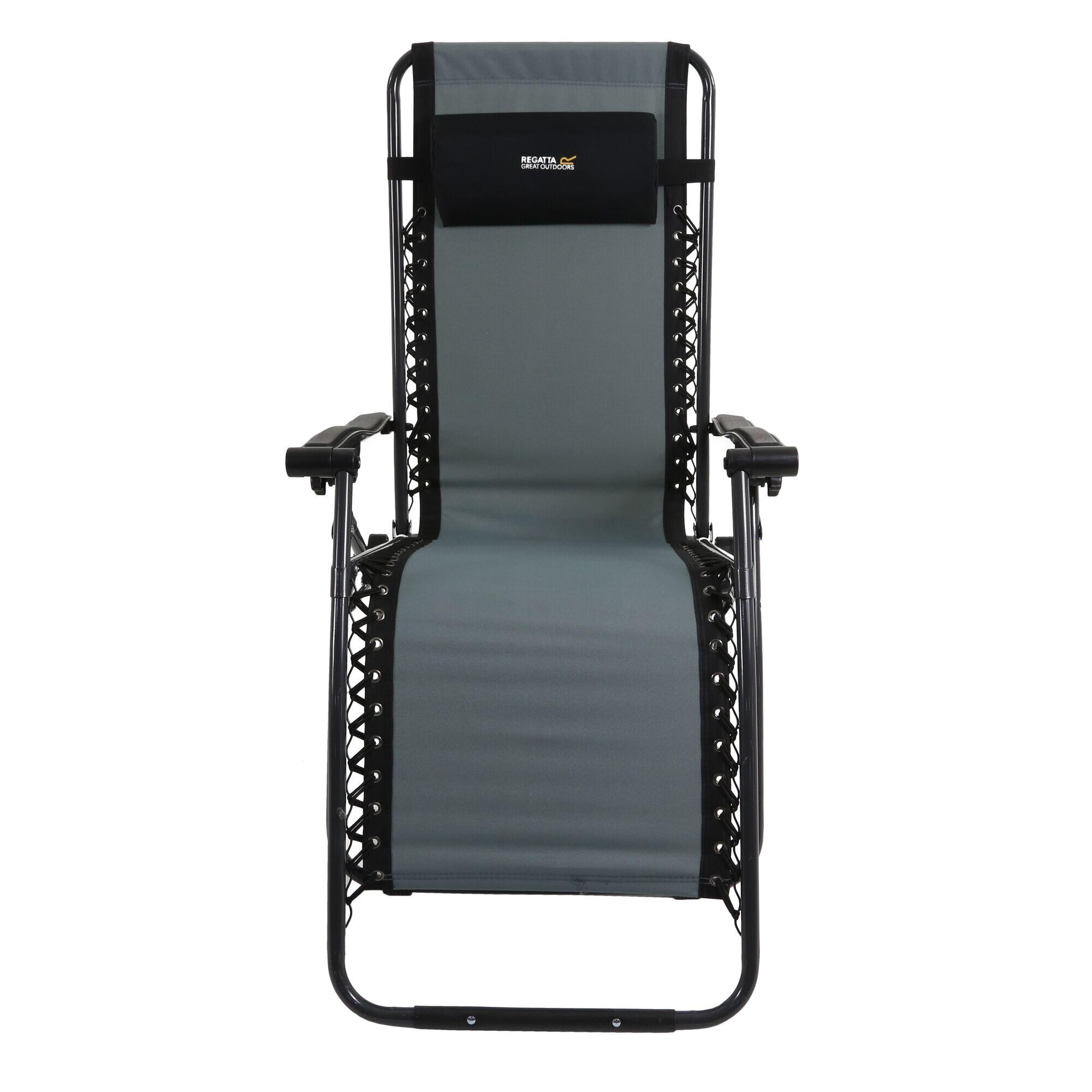 Colico Adults' Lounging Camping Chair - Black Seal Grey 3/6
