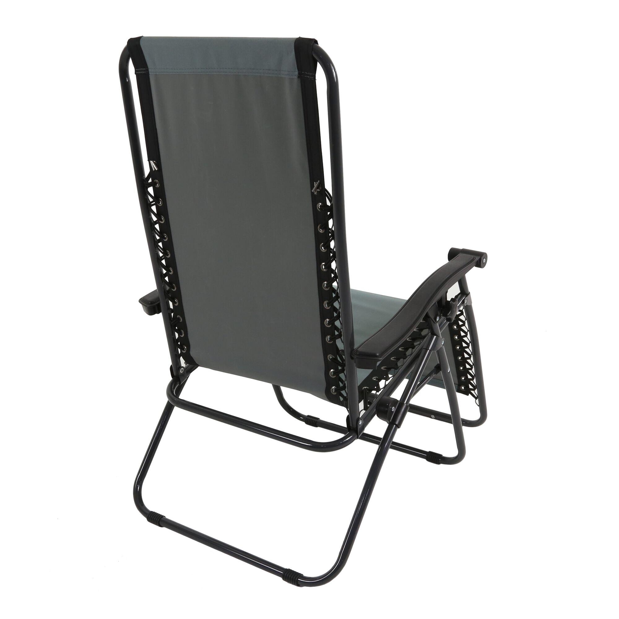 Colico Adults' Lounging Camping Chair - Black Seal Grey 4/6