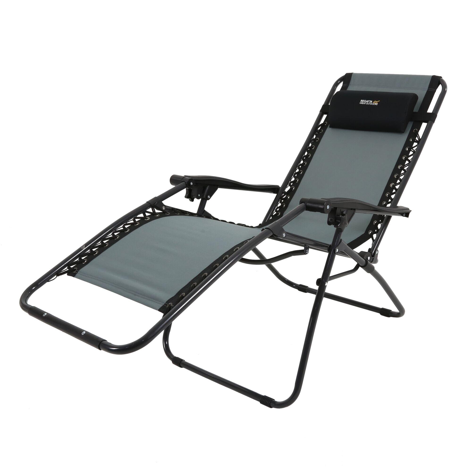 Colico Adults' Lounging Camping Chair - Black Seal Grey 2/6