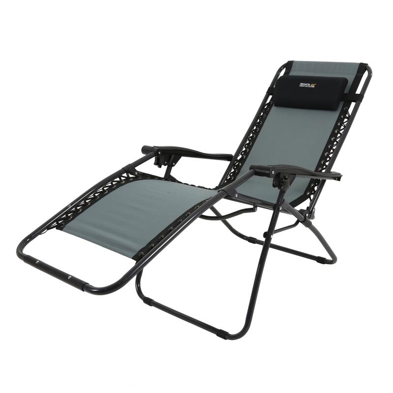 Colico Camping-Liegestuhl für Erwachsene - Schwarz/Grau