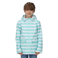 Kinderen/Kinderen Belladonna Stripe Waterdichte Jas (Aruba Blauw)