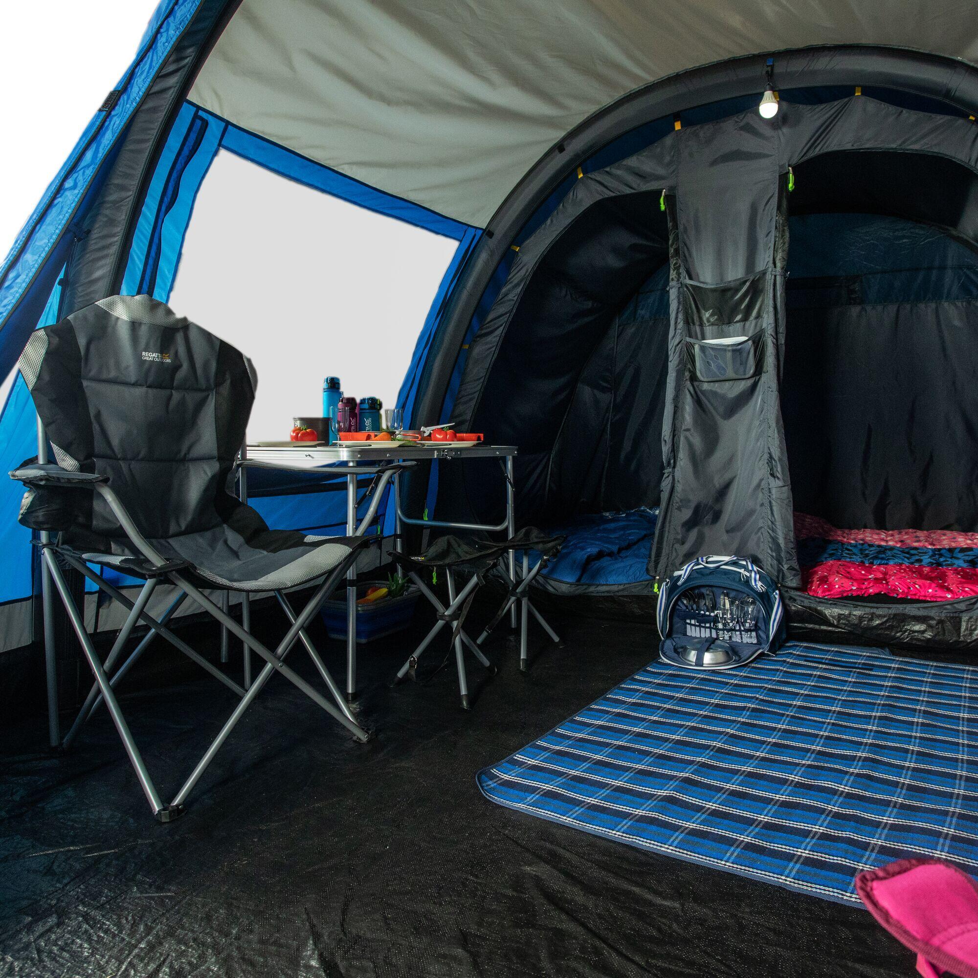 Kolima 5 Adults' Camping Tent - Laser Blue Ebony Grey 3/5