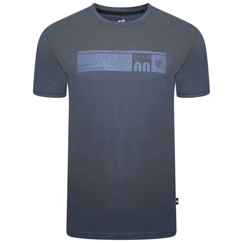Dispersed Kurzärmeliges Walkingshirt für Herren - Blau Media 1