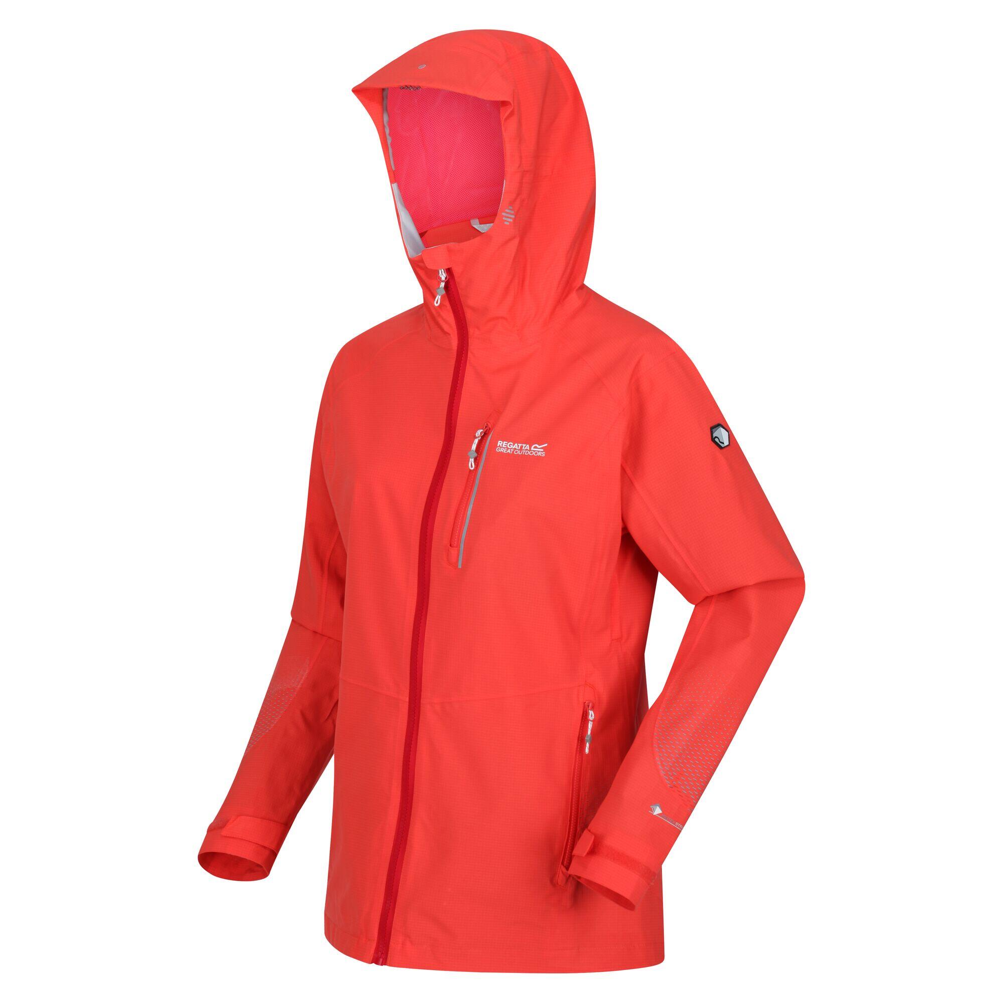Womens/Ladies Highton Pro Waterproof Jacket (Neon Peach) 3/5