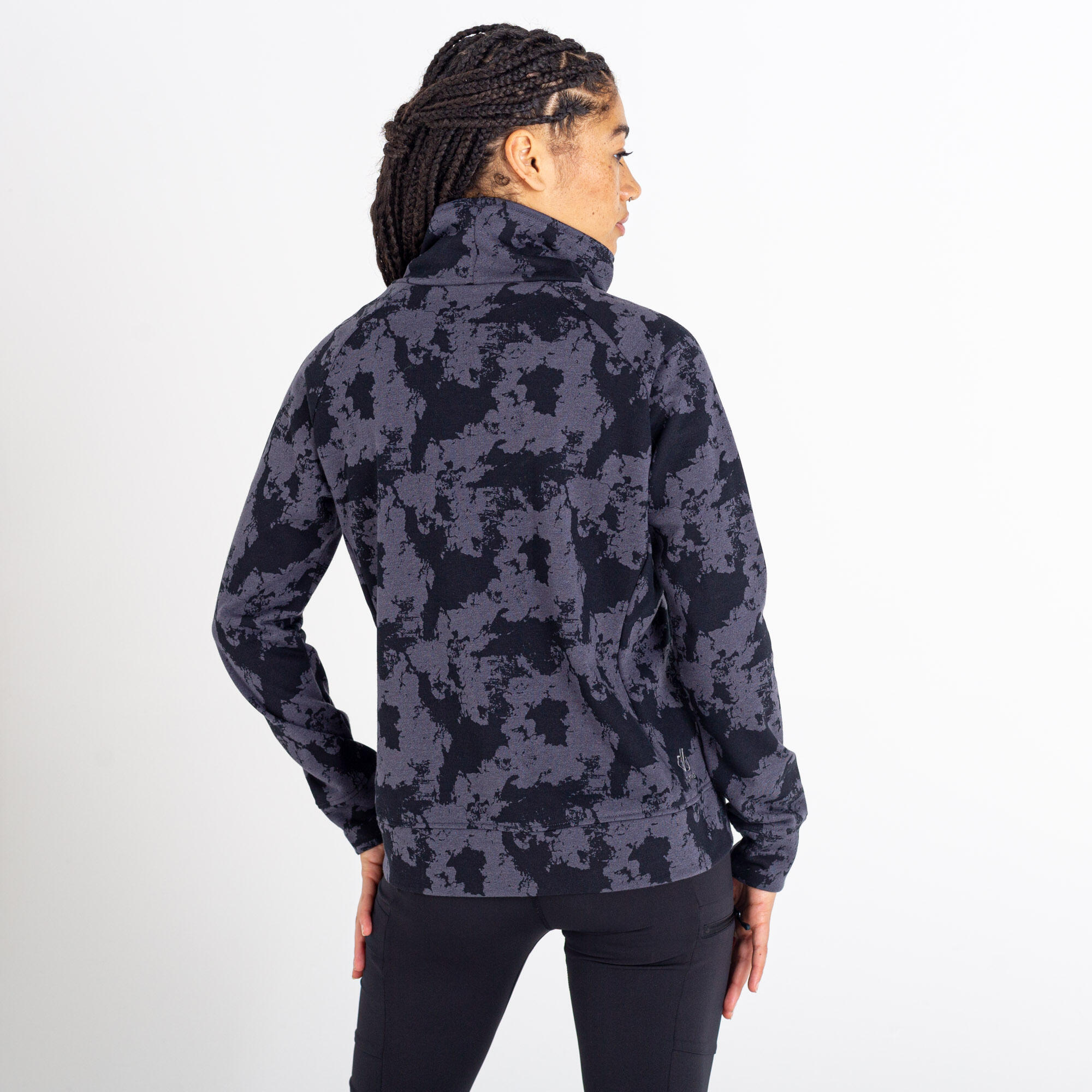 Offline Women's Walking Overhead Fleece - Black Print 3/3