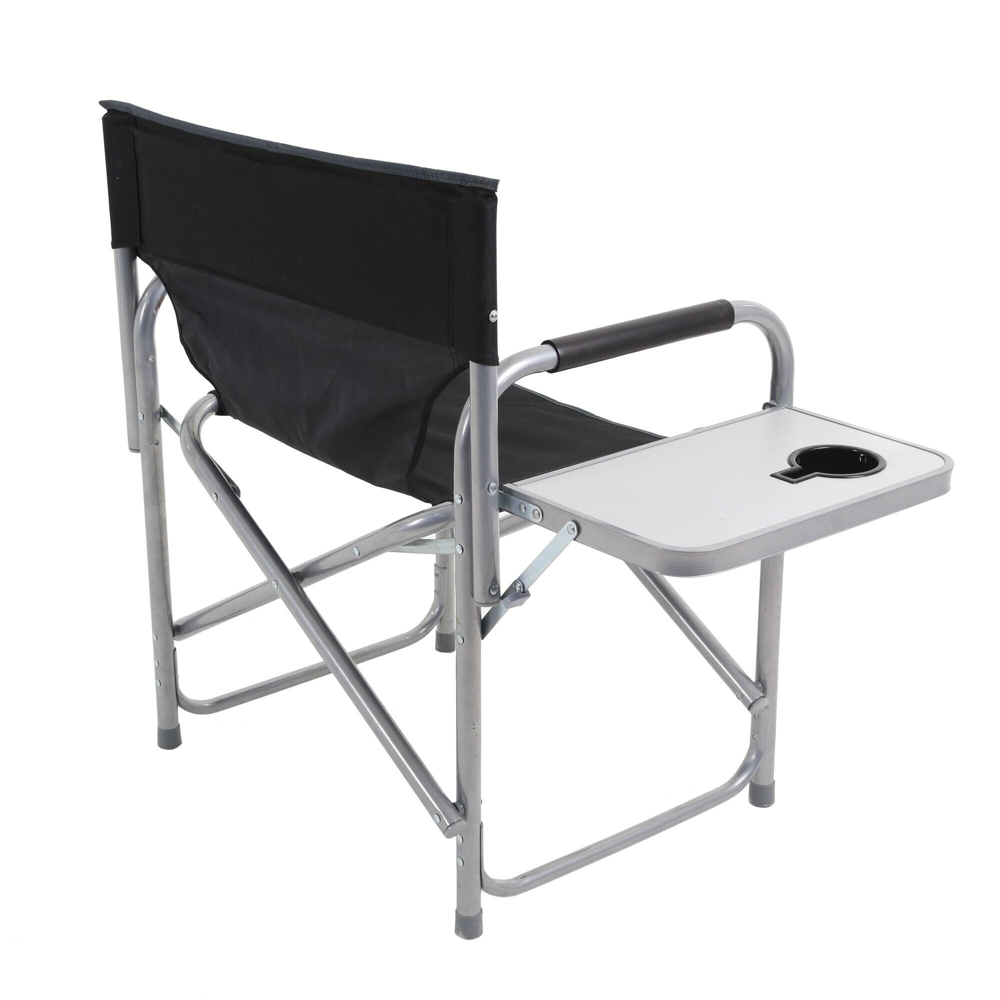 Sedile Chaise de metteur en scène de camping pour adulte - Noir 2/6