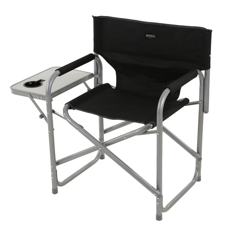 Sedile Chaise de metteur en scène de camping pour adulte - Noir