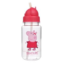 Peppa Pig camping drinkfles van 0,35l met rietje voor kinderen - Roze