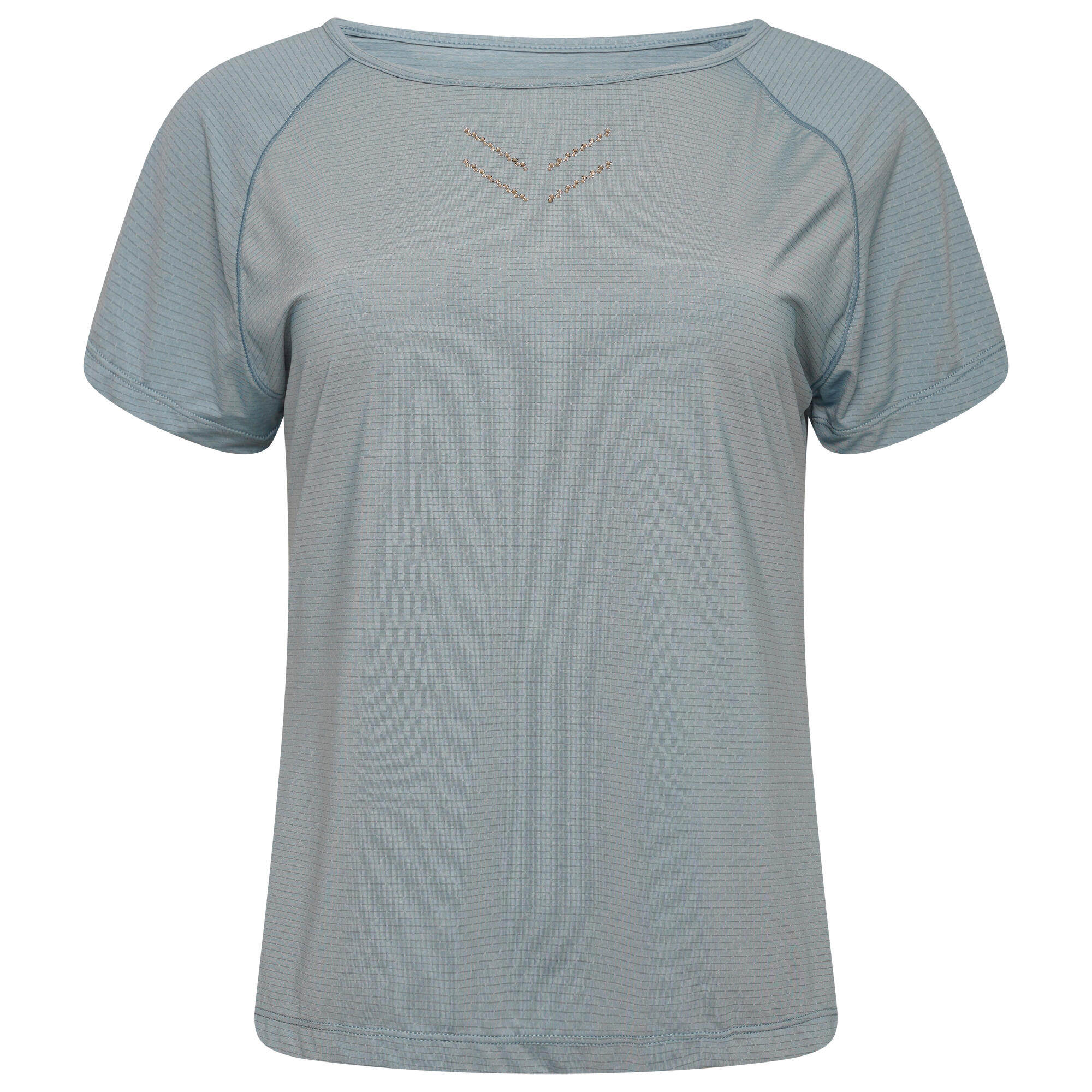 Cyrstallize Women's Fitness Short Sleeve T-Shirt - Blue Stone 5/5