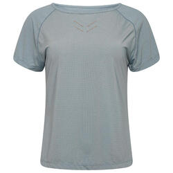 Crystallize fitness-T-shirt met korte mouwen voor dames - Blauw